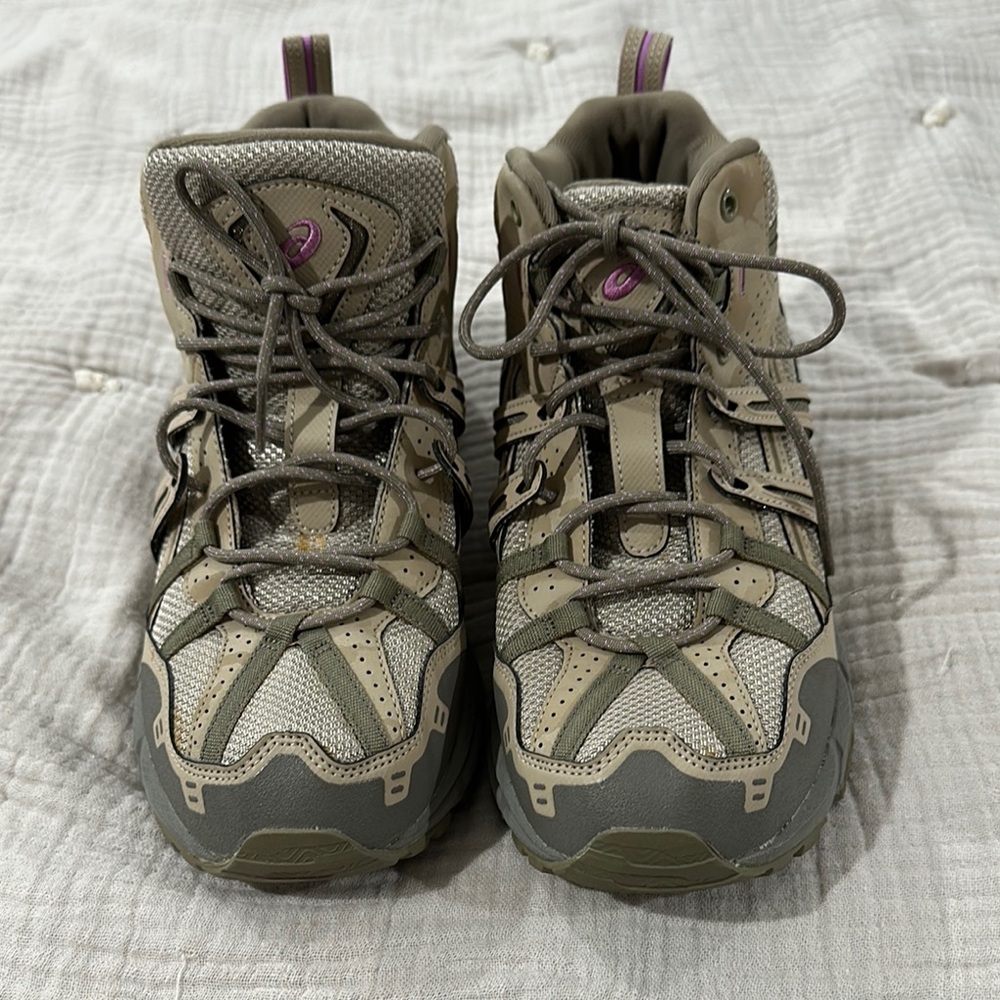 Asics Athletic Shoes - Olive and Purple